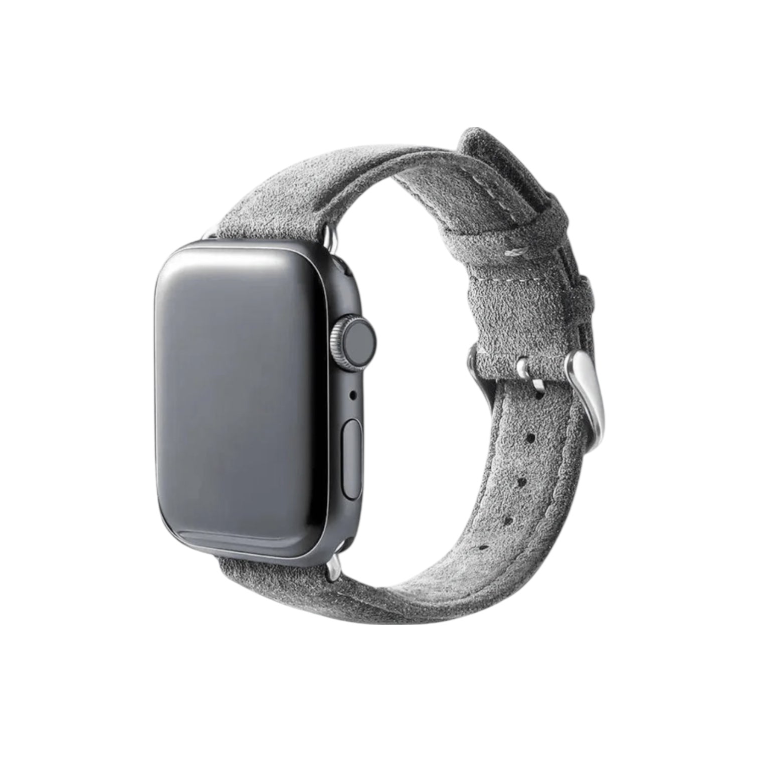 Alcantara Apple Watch Armband med Spänne – Nardo Grey