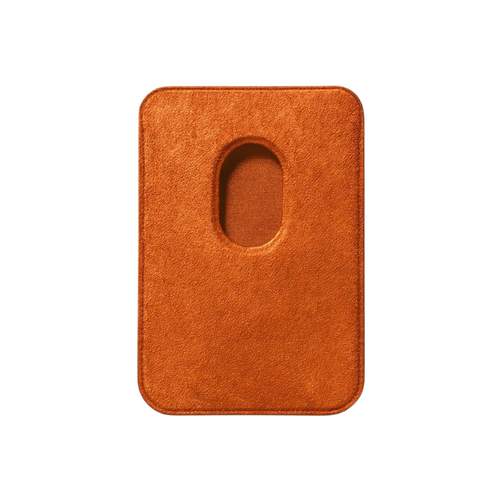 Alcantara Korthållare med MagSafe – Orange