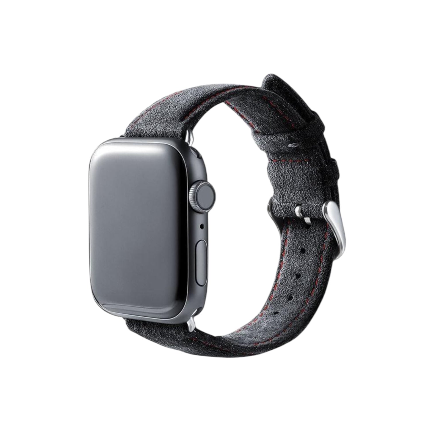 Alcantara Apple Watch Armband med Spänne – Space Grey