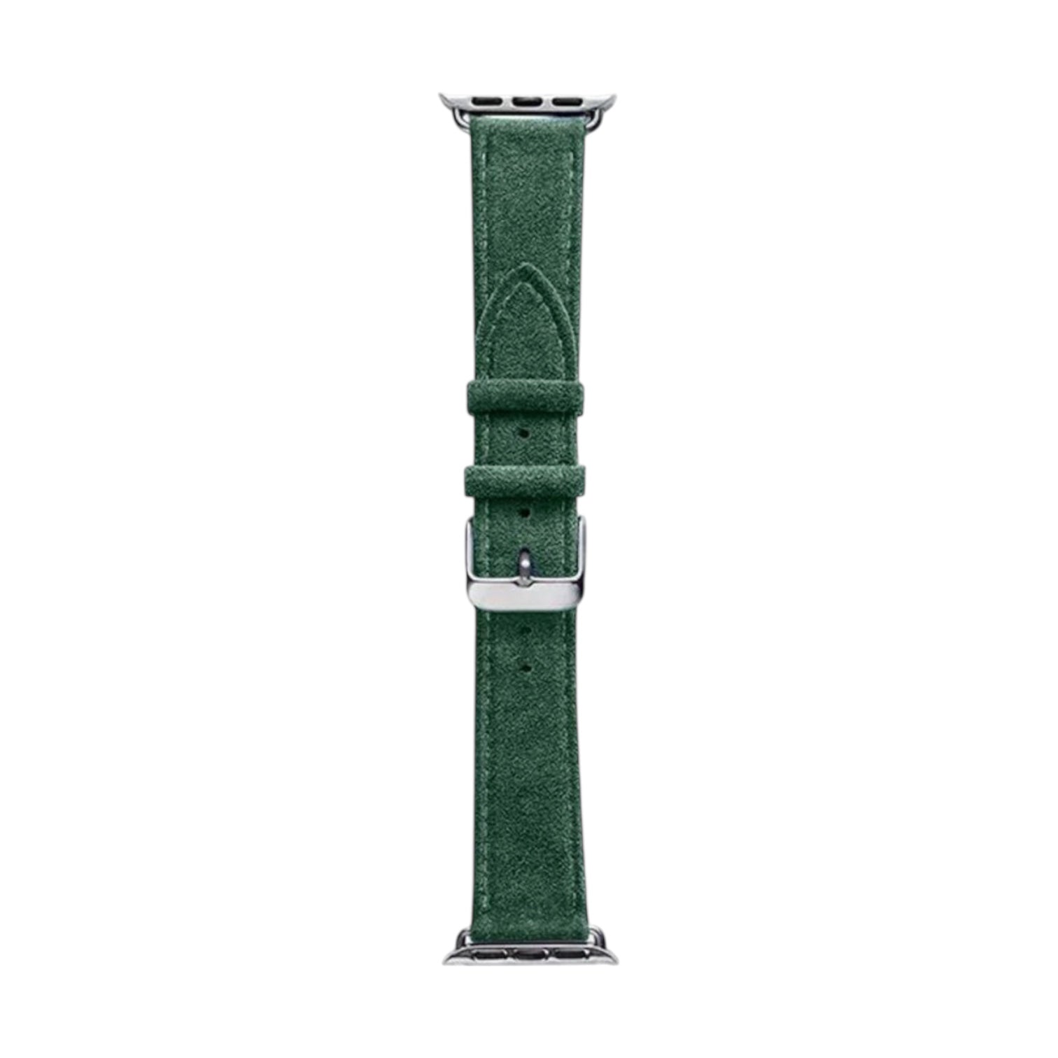 Alcantara Apple Watch Armband med Spänne – Midnight Green