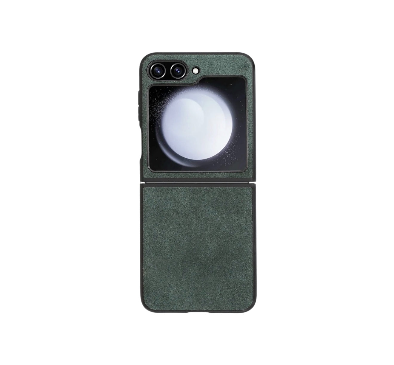 Samsung Flip 5/6 Alcantara Skal – Midnight Green