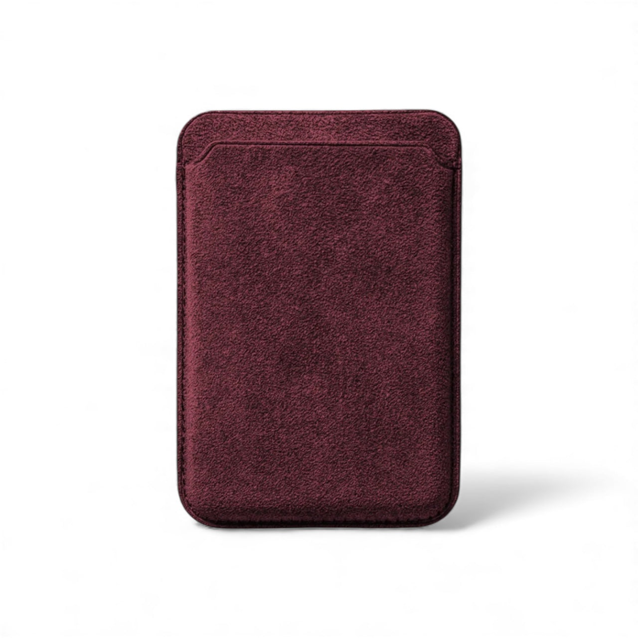 Alcantara Korthållare med MagSafe – Wine Red