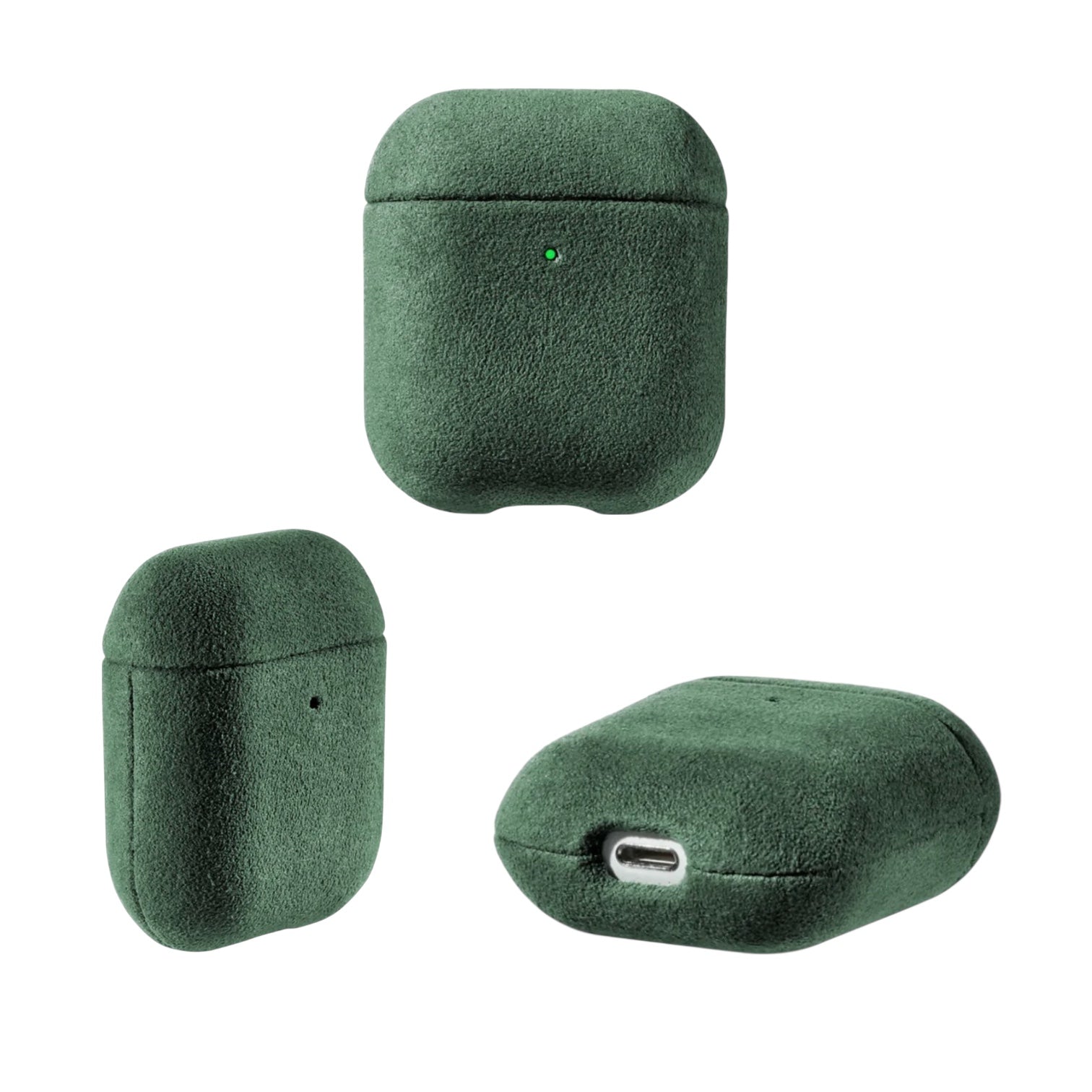 AirPods Alcantara Skal – Midnight Green