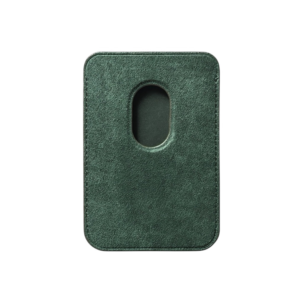 Alcantara Korthållare med MagSafe – Midnight Green