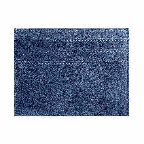 Alcantara Korthållare – Ocean Blue