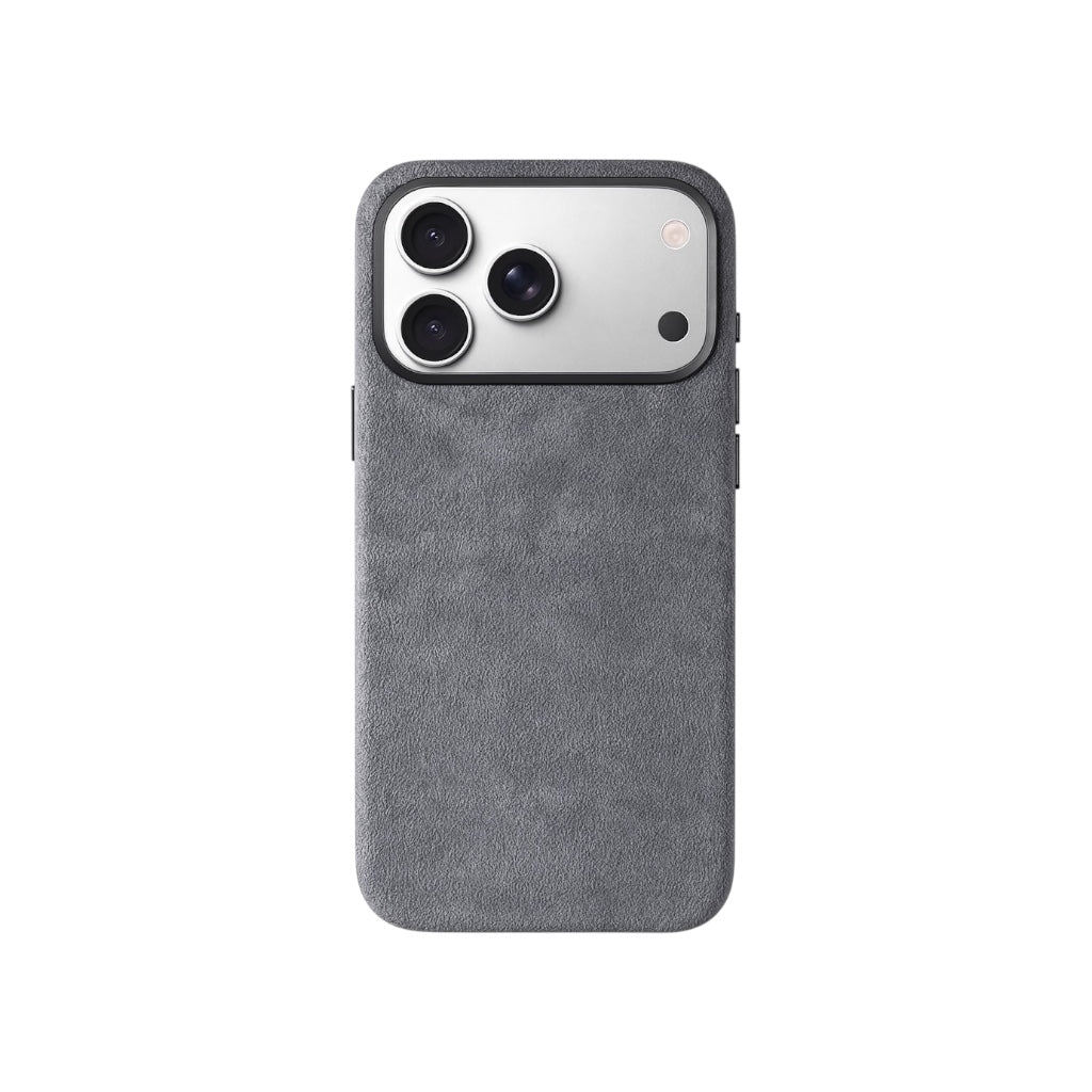iPhone Alcantara Skal med MagSafe – Nardo Gray