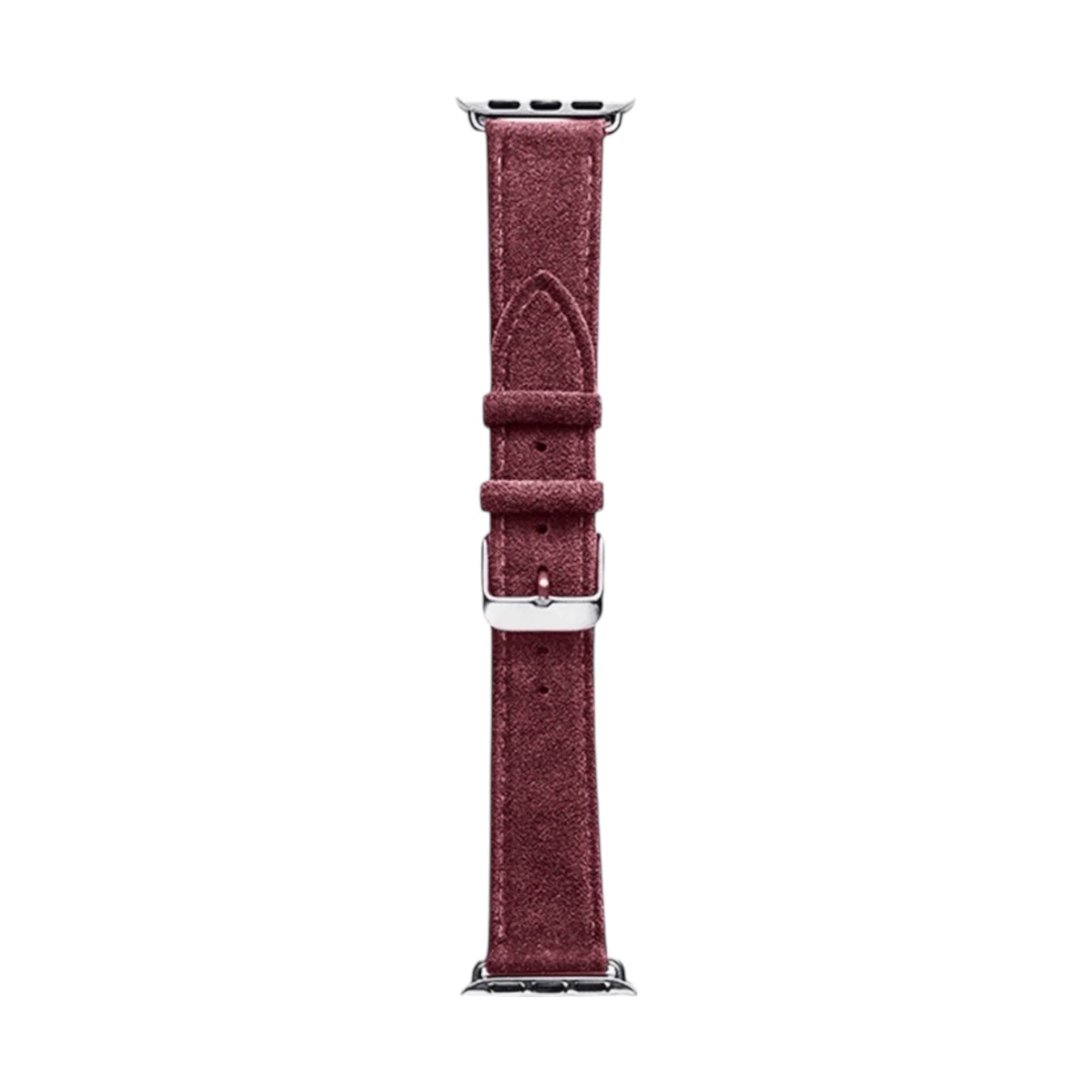 Alcantara Apple Watch Armband med Spänne – Wine Red