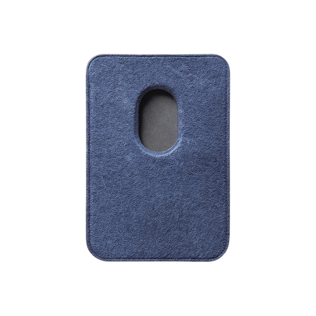 Alcantara Korthållare med MagSafe – Ocean Blue