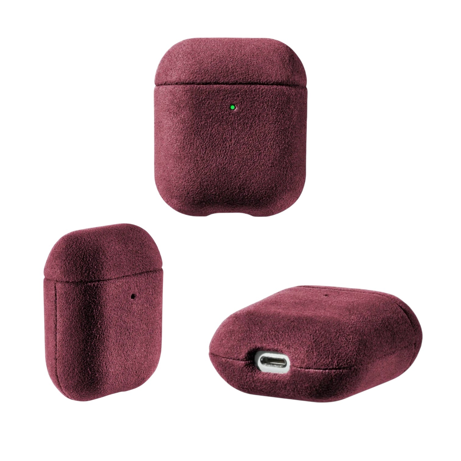 AirPods Alcantara Skal – Wine Red