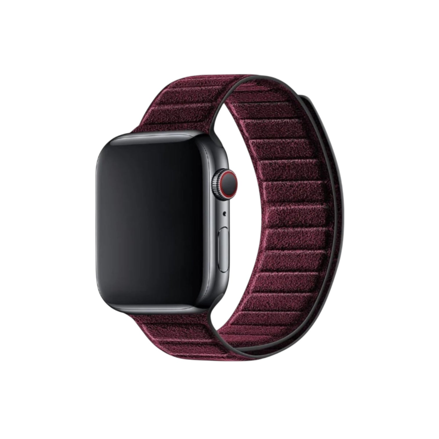 Alcantara Apple Watch Armband – Wine Red