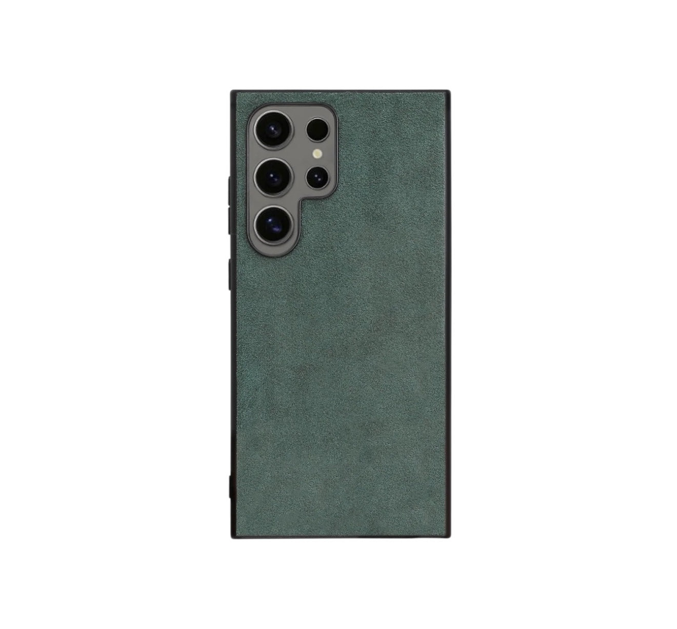 Samsung Galaxy S24-25 Alcantara Skal – Midnight Green