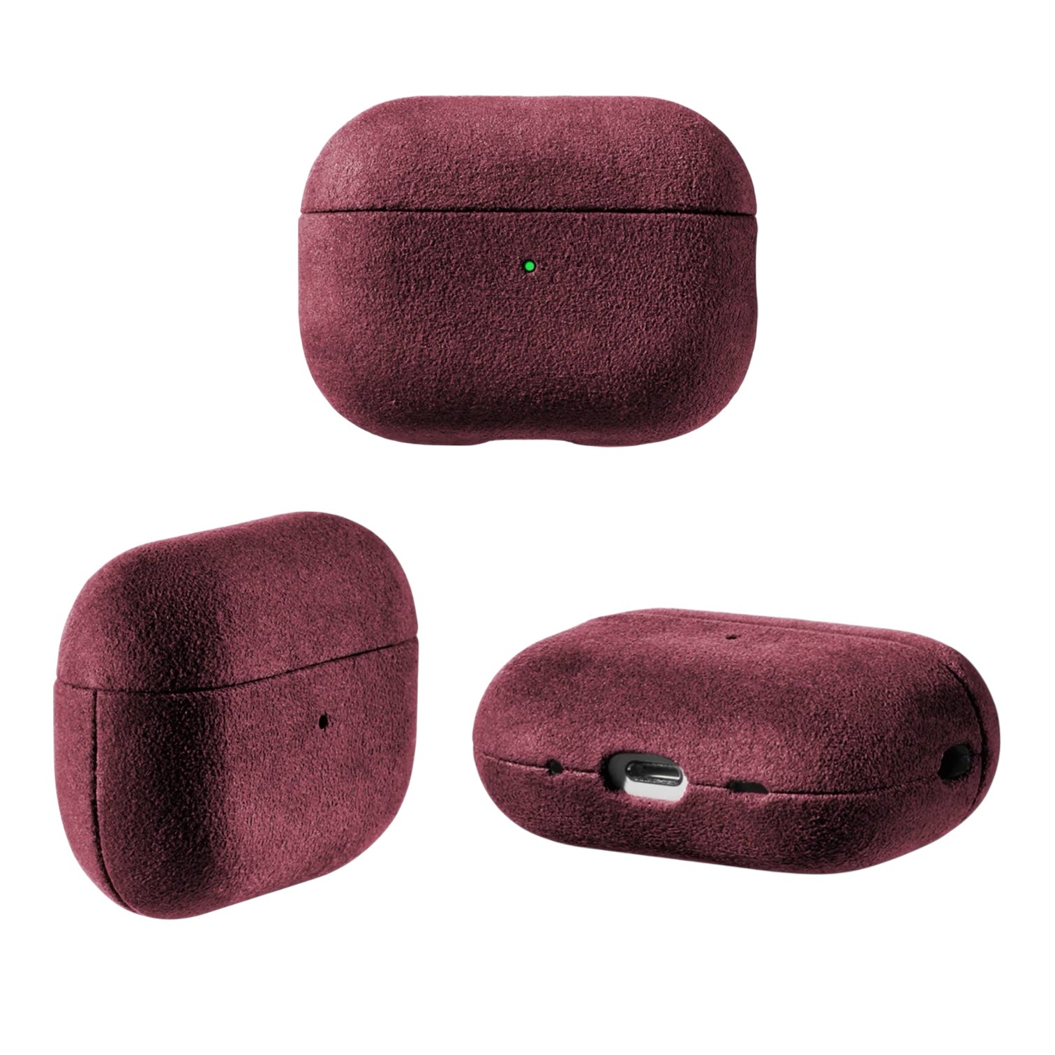 AirPods Alcantara Skal – Wine Red